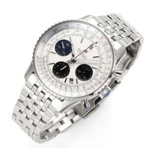 Navitimer Chronograph SS/SS Wht/Blk BLS V2 A7750 Mod