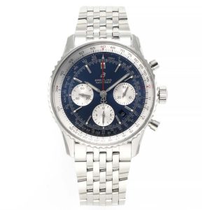 Navitimer Chronograph SS/SS Blue/Wht BLS V2 A7750 Mod