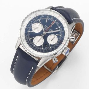 Navitimer Chronograph SS/LE Blue/Wht BLS V2 A7750 Mod