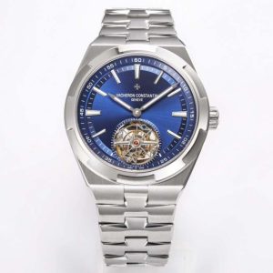 Overseas Tourbillon Ref 6000V SS BBRF 1:1 Best Edition Blue Dial on SS Bracelet Tourb