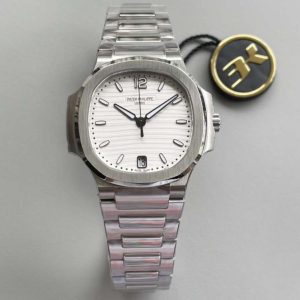 Nautilus 7118 Ladies 3KF 1:1 Best Edition White Dial on SS Bracelet A324 Super Clone