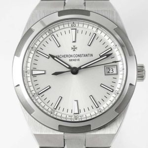 Overseas 4500V SS ZF 1:1 Best Edition Silver Dial on SS Bracelet A5100