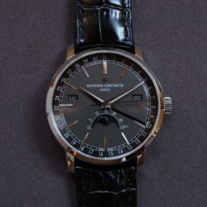 Traditionnelle 4010T SS MXF Best Edition Grey Dial on Black leather strap A2460QCL