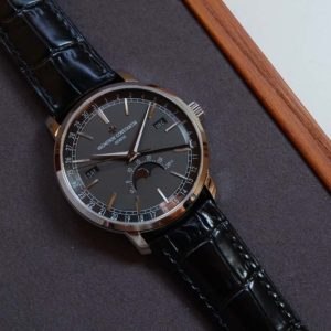 Traditionnelle 4010T SS MXF Best Edition Grey Dial on Black leather strap A2460QCL