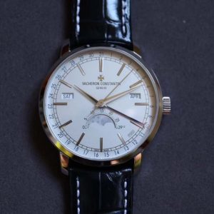 Traditionnelle 4010T SS MXF Best Edition White Dial on Blue leather strap A2460QCL