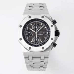 AP ROO Chronograph SS Black Dial APF A4044 Mod