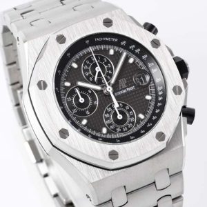 AP ROO Chronograph SS Black Dial APF A4044 Mod