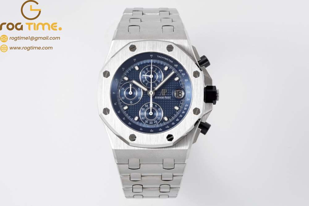 AP ROO Chronograph SS/SS Blue/Dot APF 4404 Mod - Rogtime