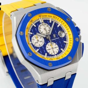 Audemars Piguet – Royal Oak Offshore 44mm SS/RU Blue/Yellow APF V2 A3126