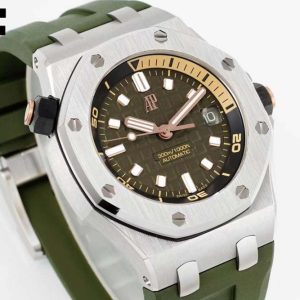 Audemars Piguet – Royal Oak Offshore Diver 15720 42mm SS/RU Green/Stk APF A4308