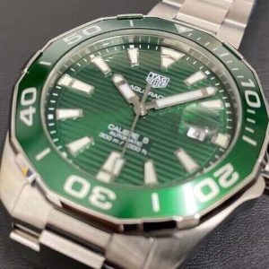 Original Factory Tag Heuer – Aquaracer Caliber 5 SS/SS Green Textured SW200