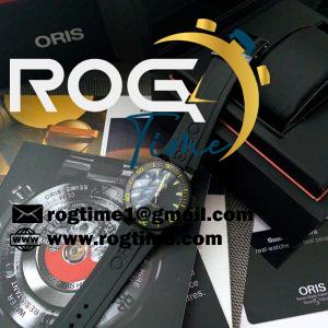 Original Factory ORIS Aquis Yellow/Black Rubber Swiss Movement