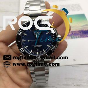 Original Factory ORIS Aquis Blue/Black Rubber Swiss Movement SS Bracelet