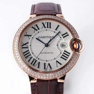 Cartier – Balon Bleu De Cartier 42mm Dia RG/LE White Dial AF A2824