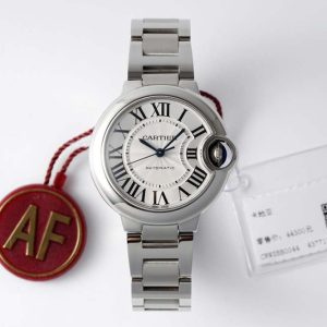 Cartier – Balon Bleu De Cartier 33mm SS/SS White Dial AF NH05