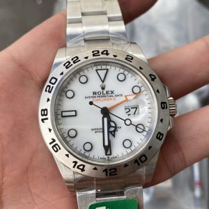 Explorer II 42mm 226570 904L SS JVSF 1:1 Best Edition White Dial on SS Bracelet VR3285