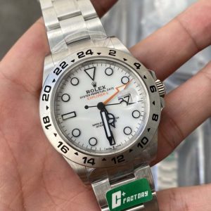 Explorer II 42mm 226570 904L SS JVSF 1:1 Best Edition White Dial on SS Bracelet VR3285